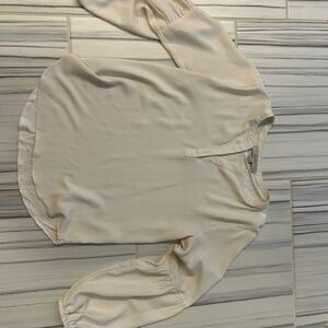 LOFT Ivory Long Sleeve Top